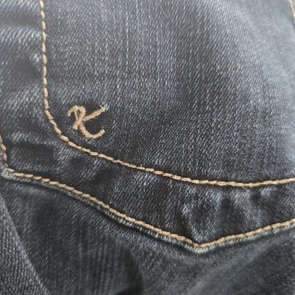 Kut From The Kloth Jeans Women Blue 32×30 Medium Wash Mid Rise Logo Straight - Picture 12 of 12